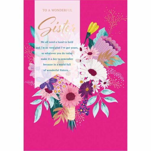 Picture of TO A WONDERFUL SISTER BIRTHDAY CARD